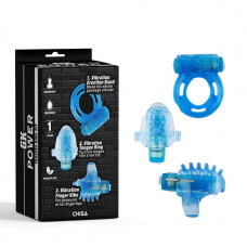Секс набор из 3-х предметов Teasers Ring Kit, синий