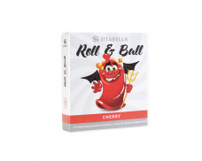 Стимулирующий презерватив с шариками Roll & Ball с ароматом вишни (1 шт)