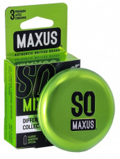 Презервативы MAXUS Mixed в пластиковом кейсе, 3 шт