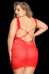 Платье CANDY GIRL ELLA красное 2XL (50-52)