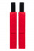 Поножи ANONYMO #0156, велюр, красные, 29 см