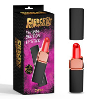 Вакуумный клиторальный вибратор в виде губной помады Erotism - Suction Lipstick