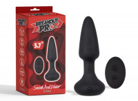 Анальный вибратор-пробка с ротацией и пультом ДУ Smooth Anal Dilator