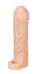 Удлиняющая и расширяющая насадка на пенис с кольцом для мошонки Conqueror , вторая кожа (19 см , телесный )