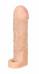Удлиняющая и расширяющая насадка на пенис с кольцом для мошонки Champion , вторая кожа (17,5 см , телесный )