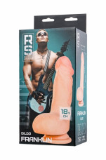 Реалистичный фаллоимитатор RealStick Elite Franklin, TPR, телесный, 18,5 см Реалистичный фаллоимитатор RealStick Elite Franklin, TPR, телесный, 18,5 см