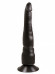 Длинный анальный стимулятор на присоске (22,7 см , черный)