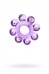 Кольцо гелевое "Цветок" фиолетовое