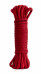 Красная веревка для связывания Bondage Rope Black (9 м , красный)