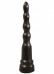 Черный рельефный анальный стимулятор (20 см, черный)