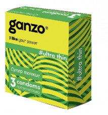 Презервативы GANZO Ultra thin Супер тонкие, 3 шт.