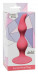 Рельефный анальный стимулятор на присоске Curved Anal Plug  (10,5 см , нежно-розовый )