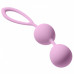 Средние шарики в силиконовой оболочке Sweet Kiss (16,5 см, нежно-розовый)