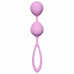 Средние шарики в силиконовой оболочке Sweet Kiss (16,5 см, нежно-розовый)