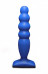 Анальный стимулятор Large Bubble Plug Blue (14,4 см , синий)