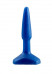 Анальная пробка Small Anal Plug Blue (12 см, синий)