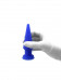 Синяя анальная пробка из силикона Maxi Vibe  (13 см)