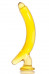 Стимулятор-банан из стекла для G-точки