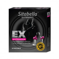 Стимулирующий презерватив-насадка с эластичными шариками Sitabella Extender "Классика"