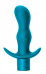 Анальный стимулятор с наклоненной головкой и вибрацией Spice it up Teaser Aquamarine (9 см., 7 режимов)
