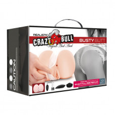 Мастурбатор вагина-анус с вибрацией Crazy Bull Busty Butt