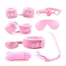 Секс-набор для бондажа Onjoy BDSM Starter Kit розовый (7 предметов)