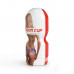 Мастурбатор-вагина в пластиковом футляре Passion Cup красный